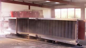 Strahlen von Eisenmetallen